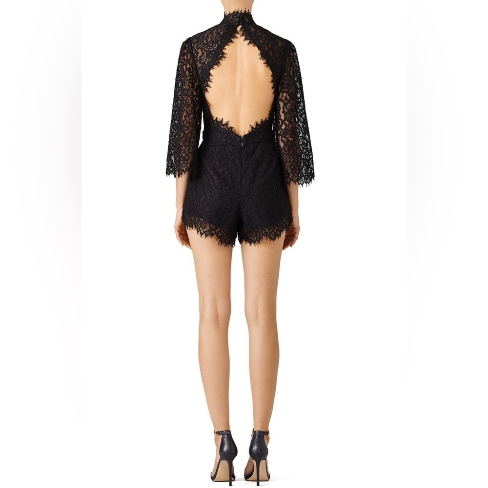 Fame And Partners The Tawny Romper Black Lace - Picture 2 of 16